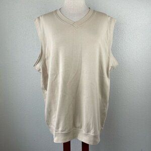 BOLLE Golf Pullover V-Neck Vest Sleeveless 100% Pima Cotton Mens Size XL EUC